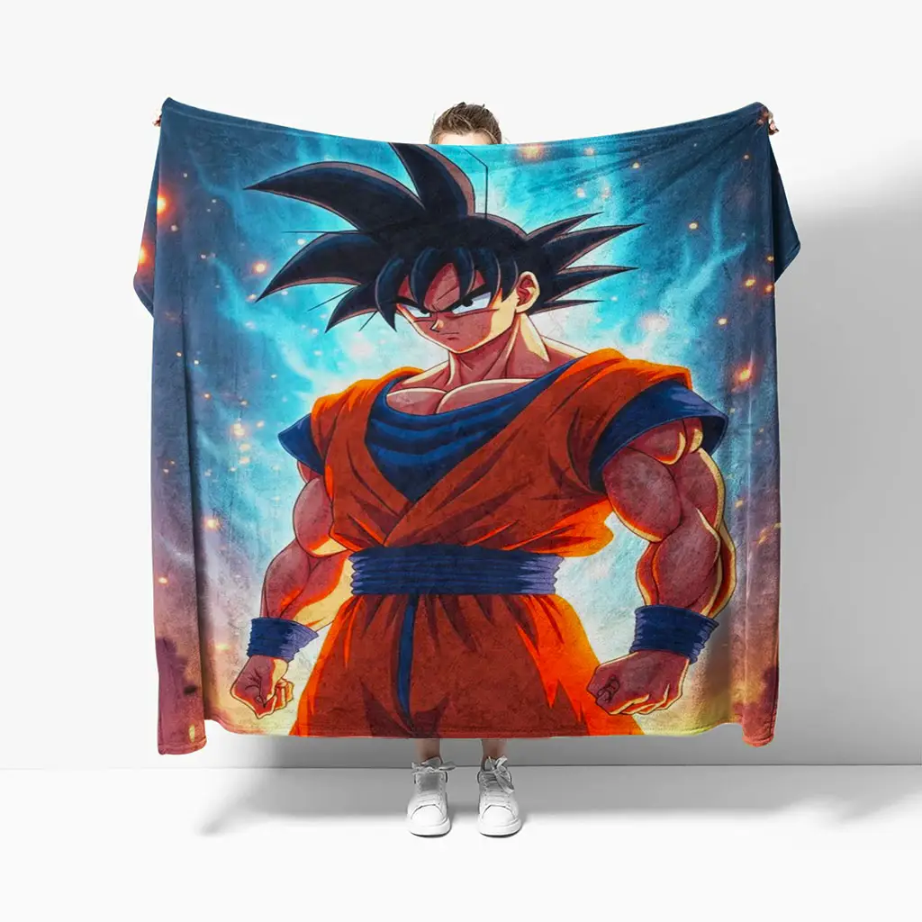 Super Saiyan Goku Blanket Fleece for Fans