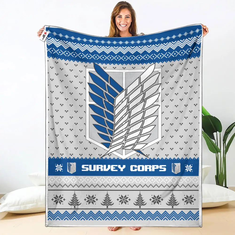 Survey Corps Blanket Custom Attack On Titan Anime