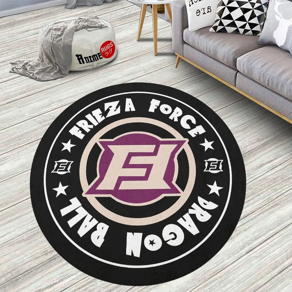 Symbols Frieza Force Logo Skid-Proof Round Rug