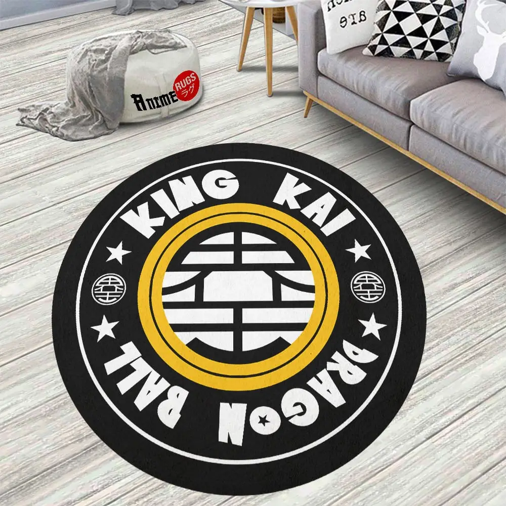 Symbols King Kai Kaio Skid-Proof Round Rug