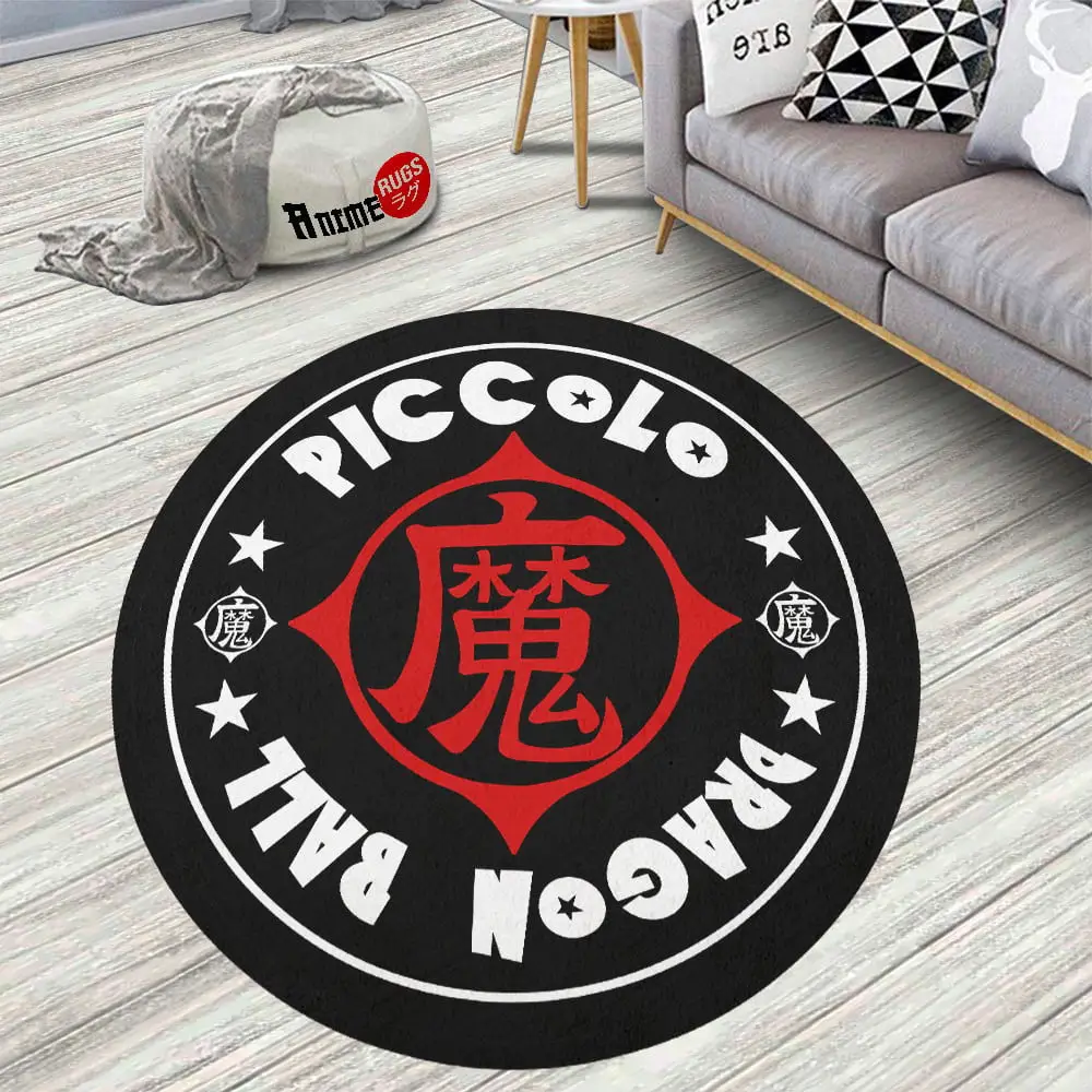 Symbols King Piccolo Ma Skid-Proof Round Rug