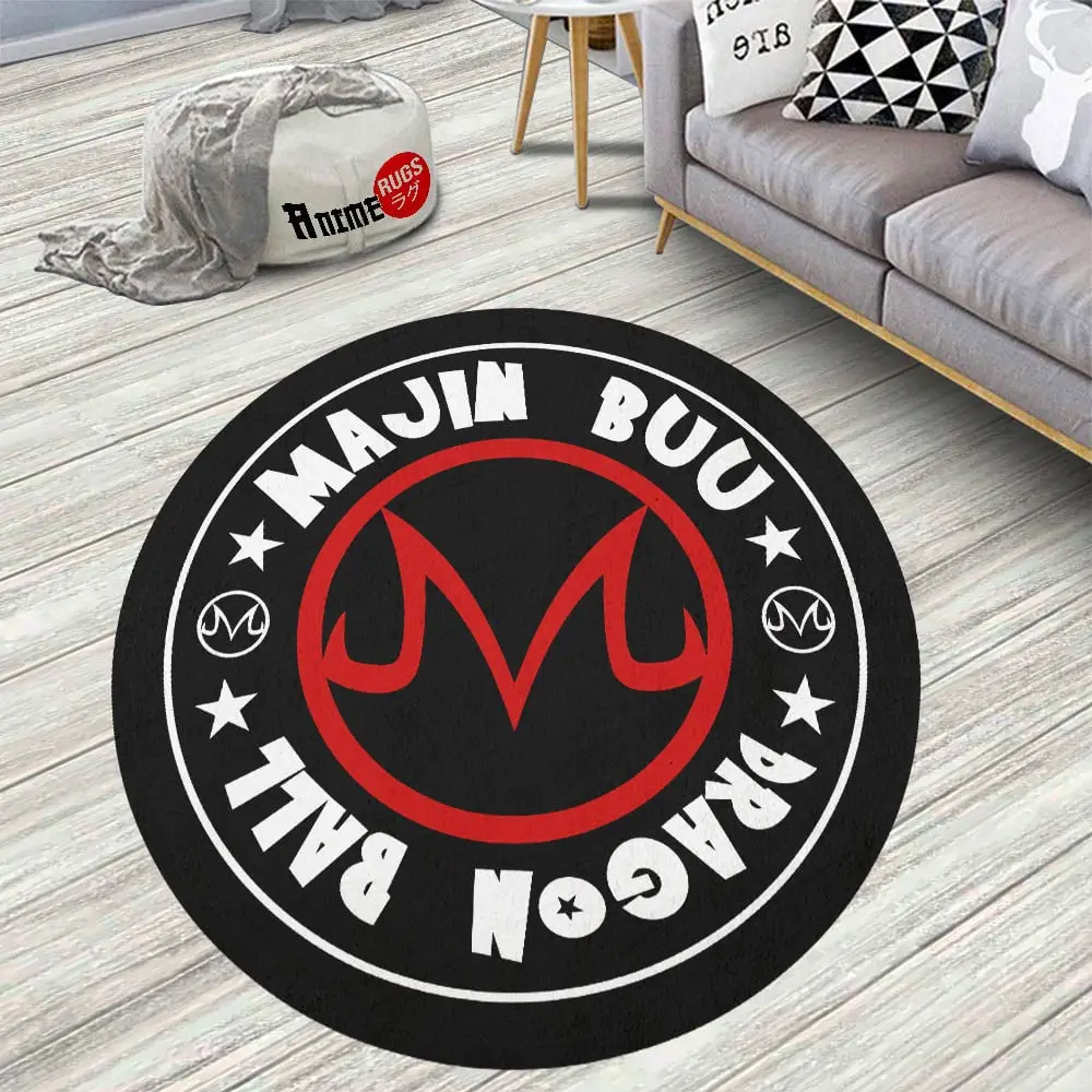 Symbols Majin Buu Demon mark Skid-Proof Round Rug