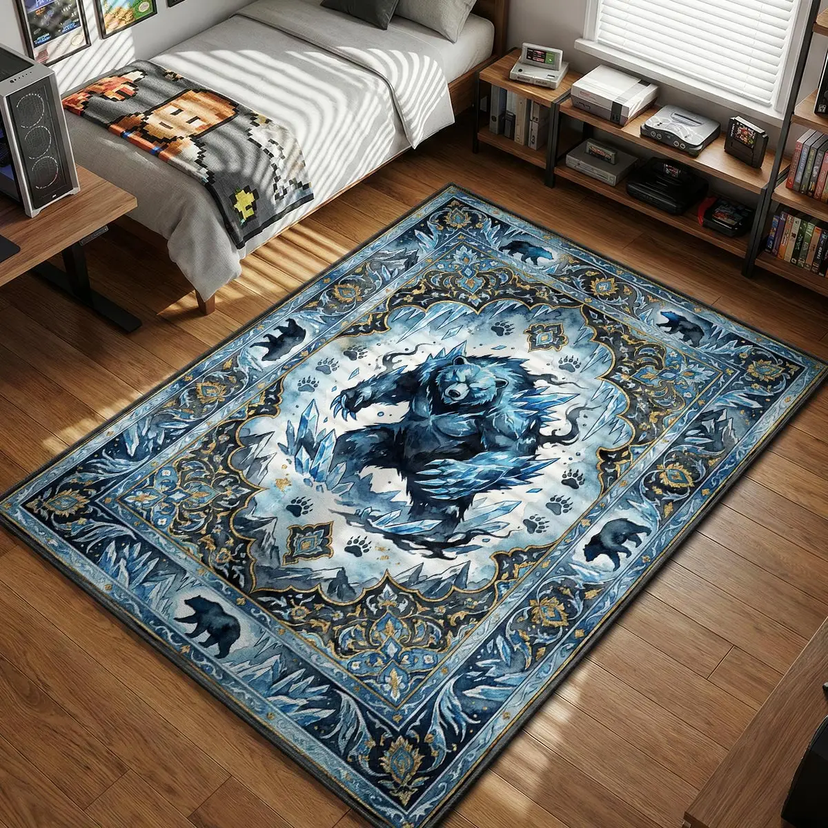 Tank Ice Bear Rug - Solo Leveling Chair Mat