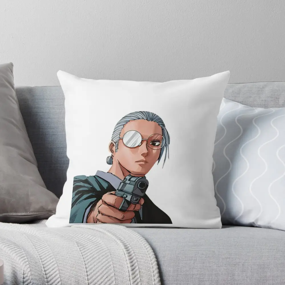 Taro Young Sakamoto Days Throw Pillow