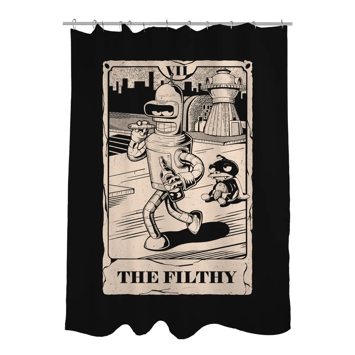 Tarot The Filthy Shower Curtains