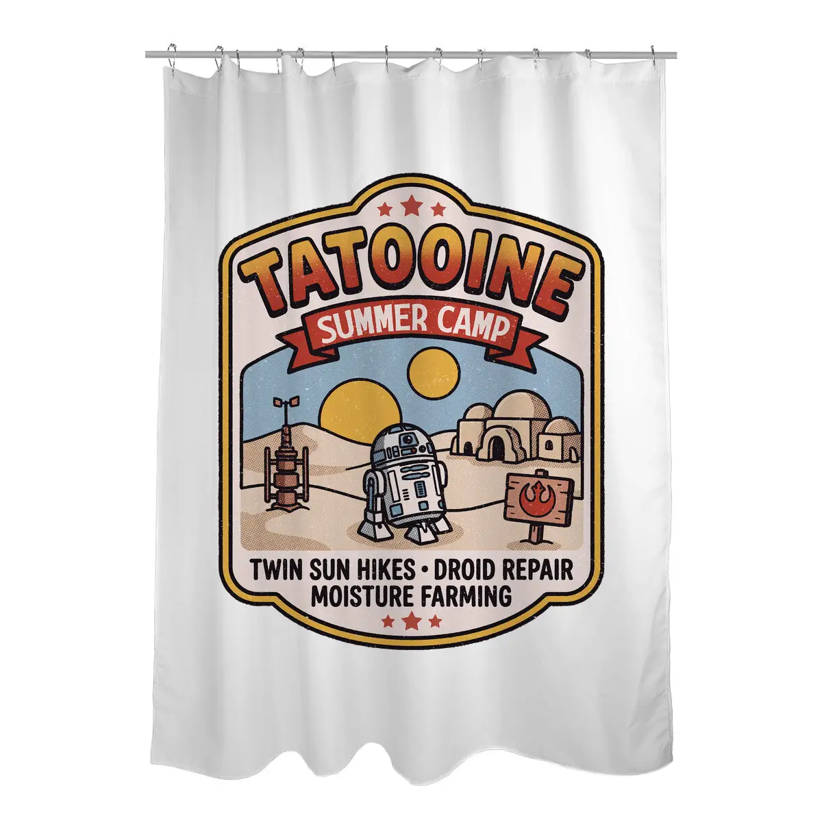 Tatooine Summer Camp Shower Curtains