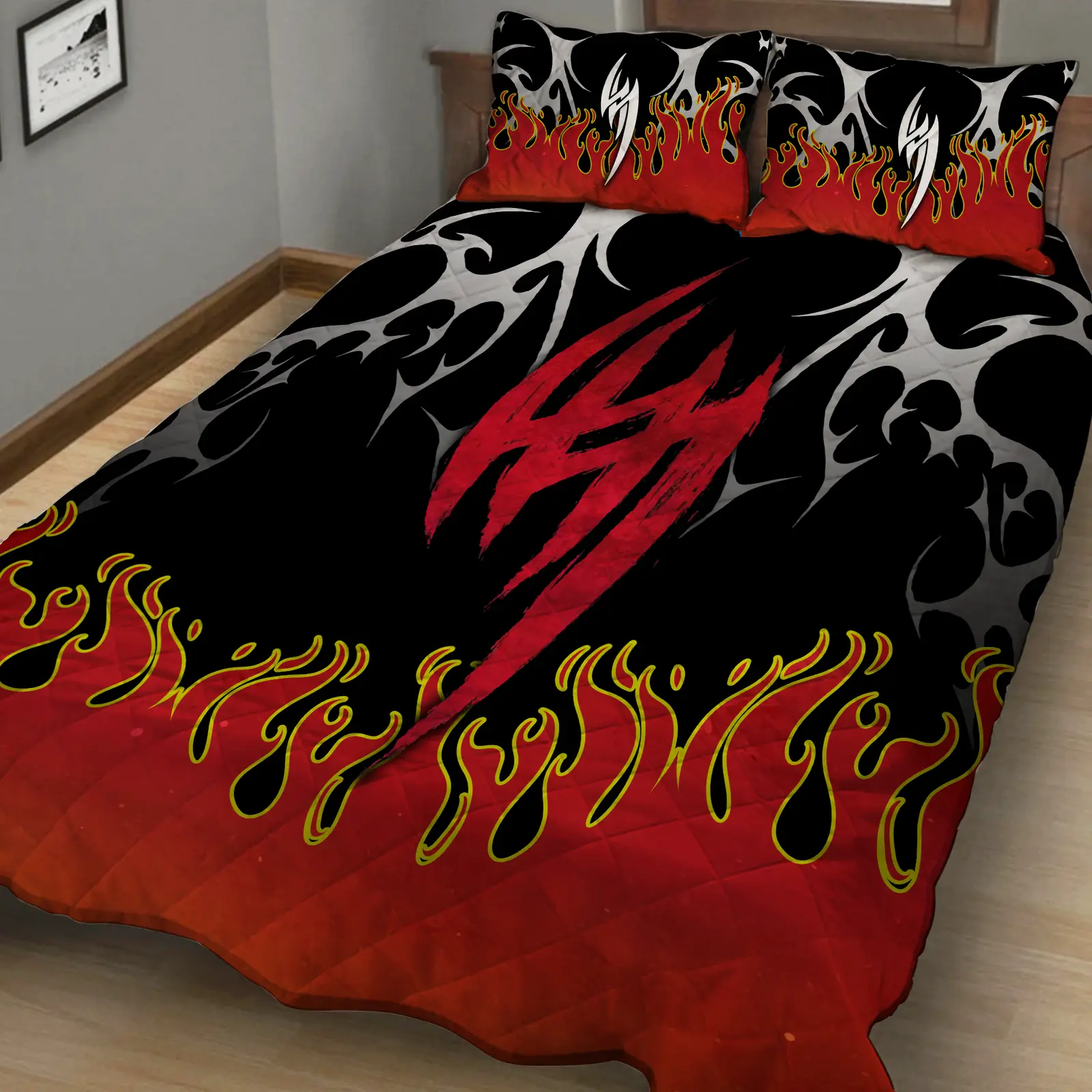 Tekken Jin Kazama Symbol 3D Quilt Set