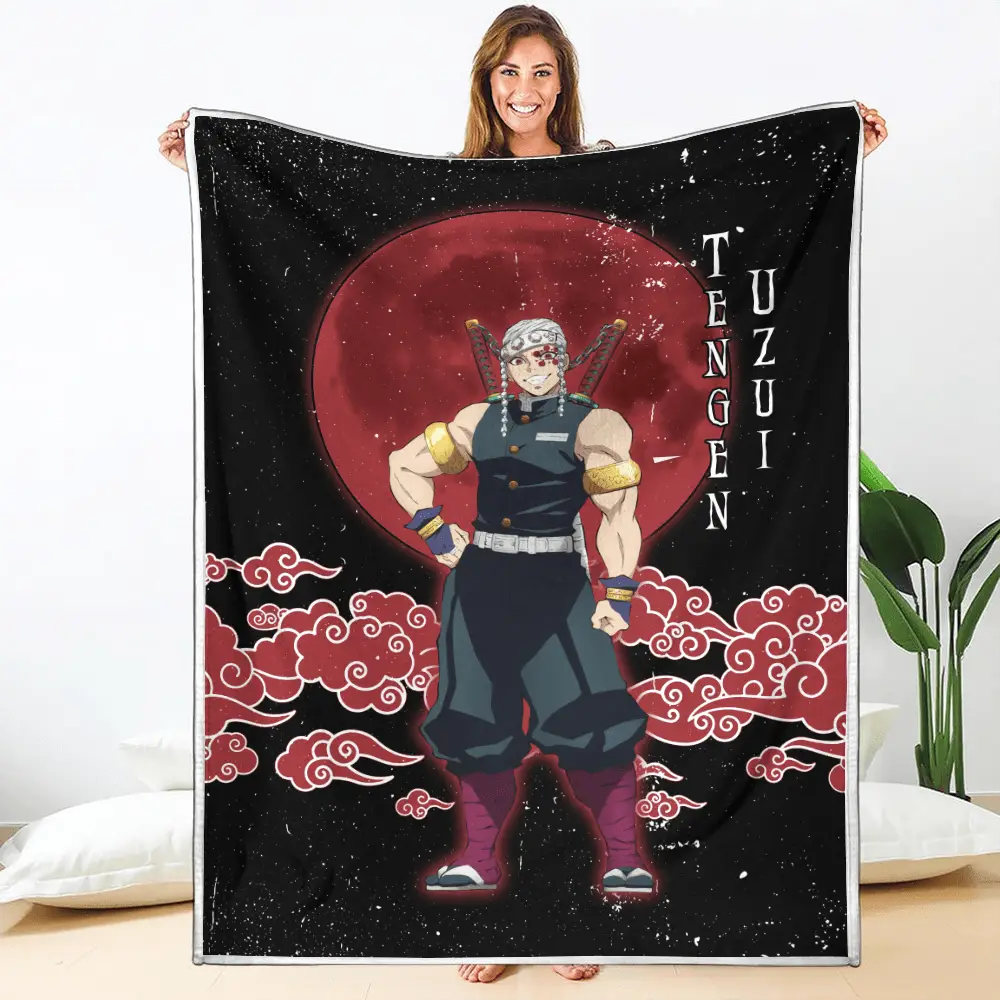 Tengen Uzui Blanket Custom Moon Style Anime