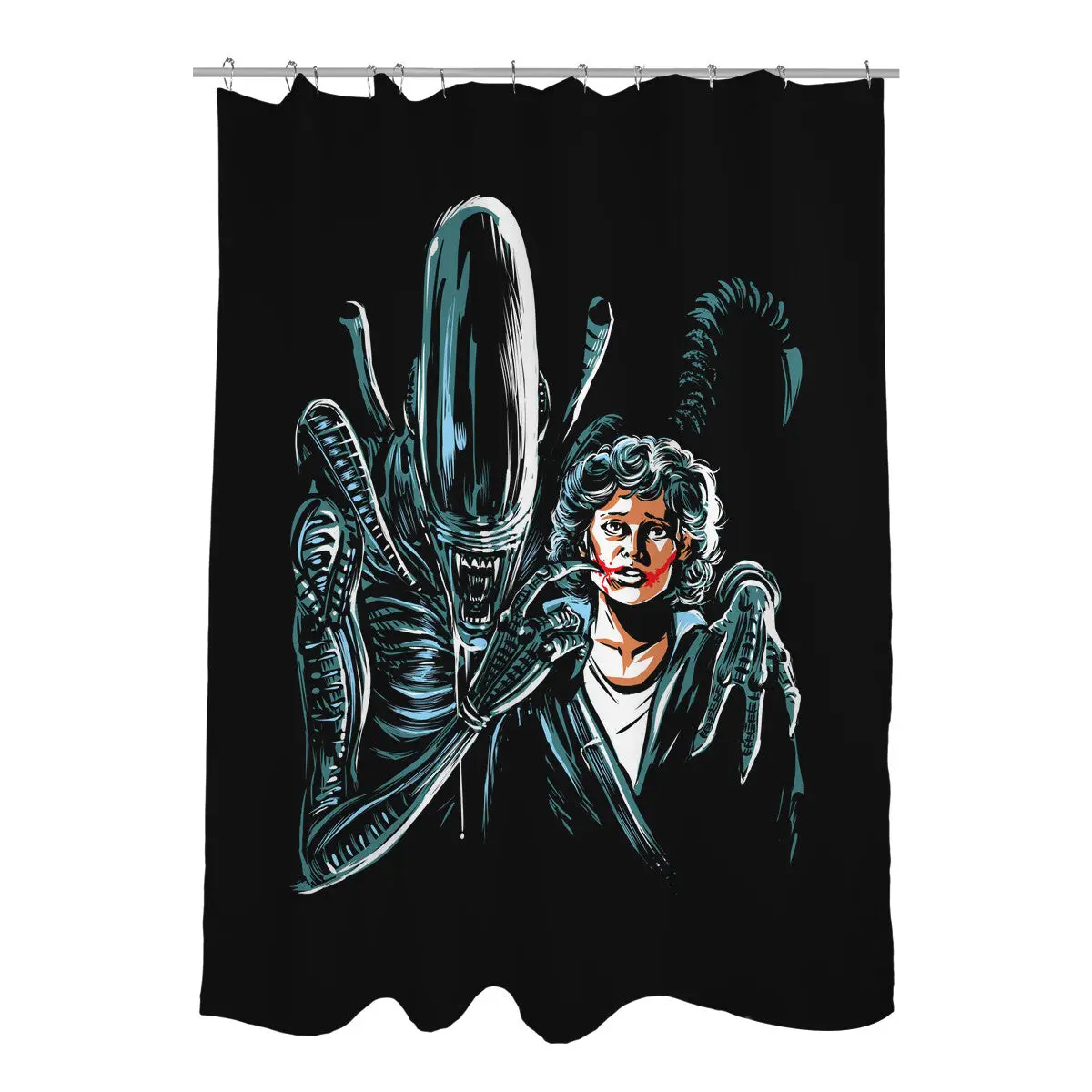The Alien Joke Shower Curtains