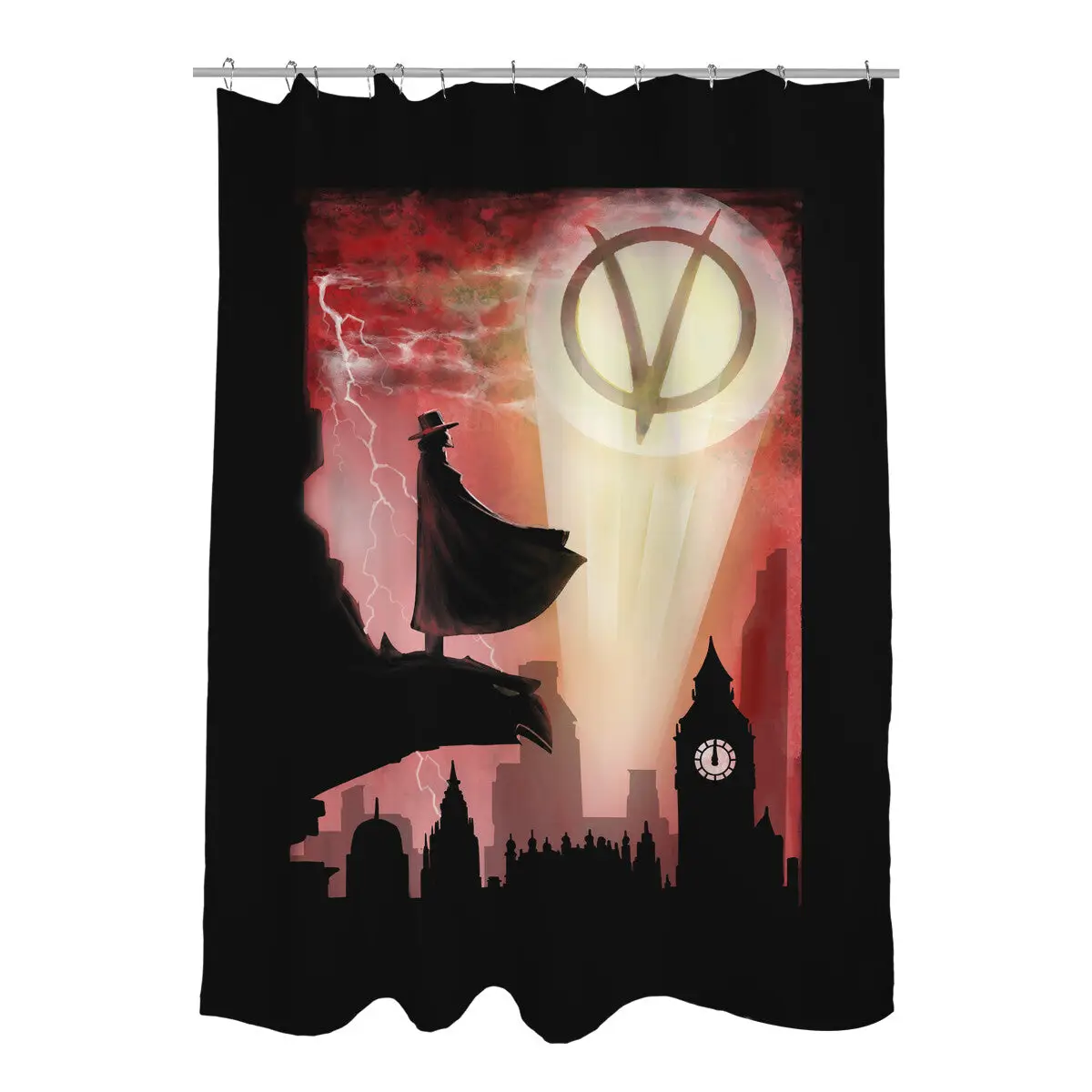 The Anarchy Knight Shower Curtains