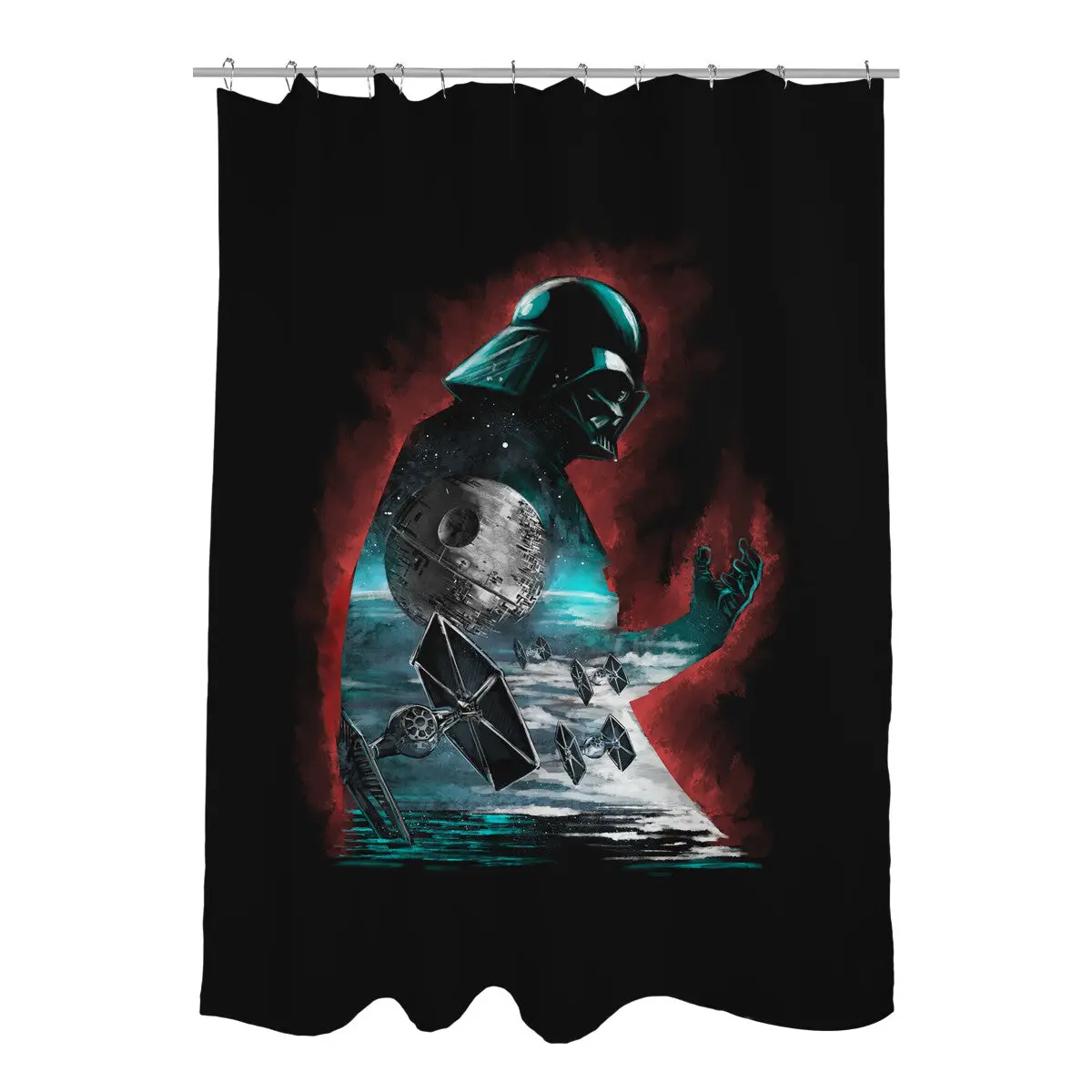 The Dark Sithlhouette Shower Curtains