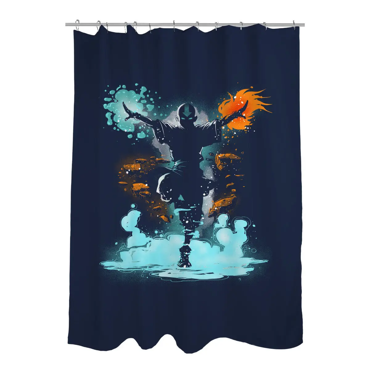 The Elemental Master Shower Curtains