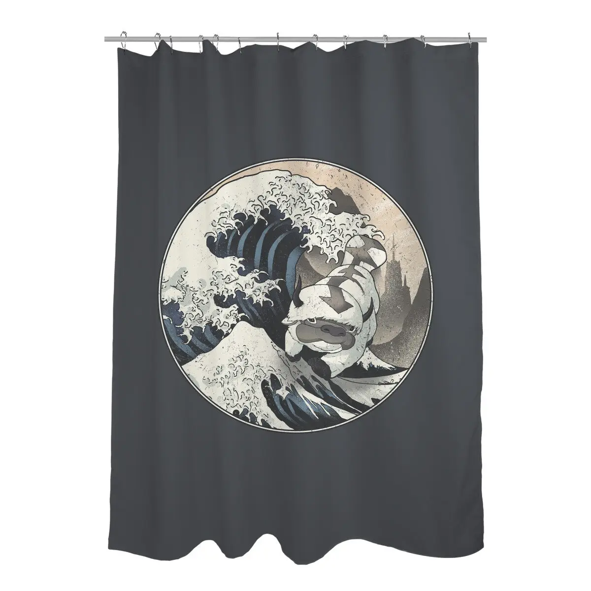The Great Air Bison Shower Curtains
