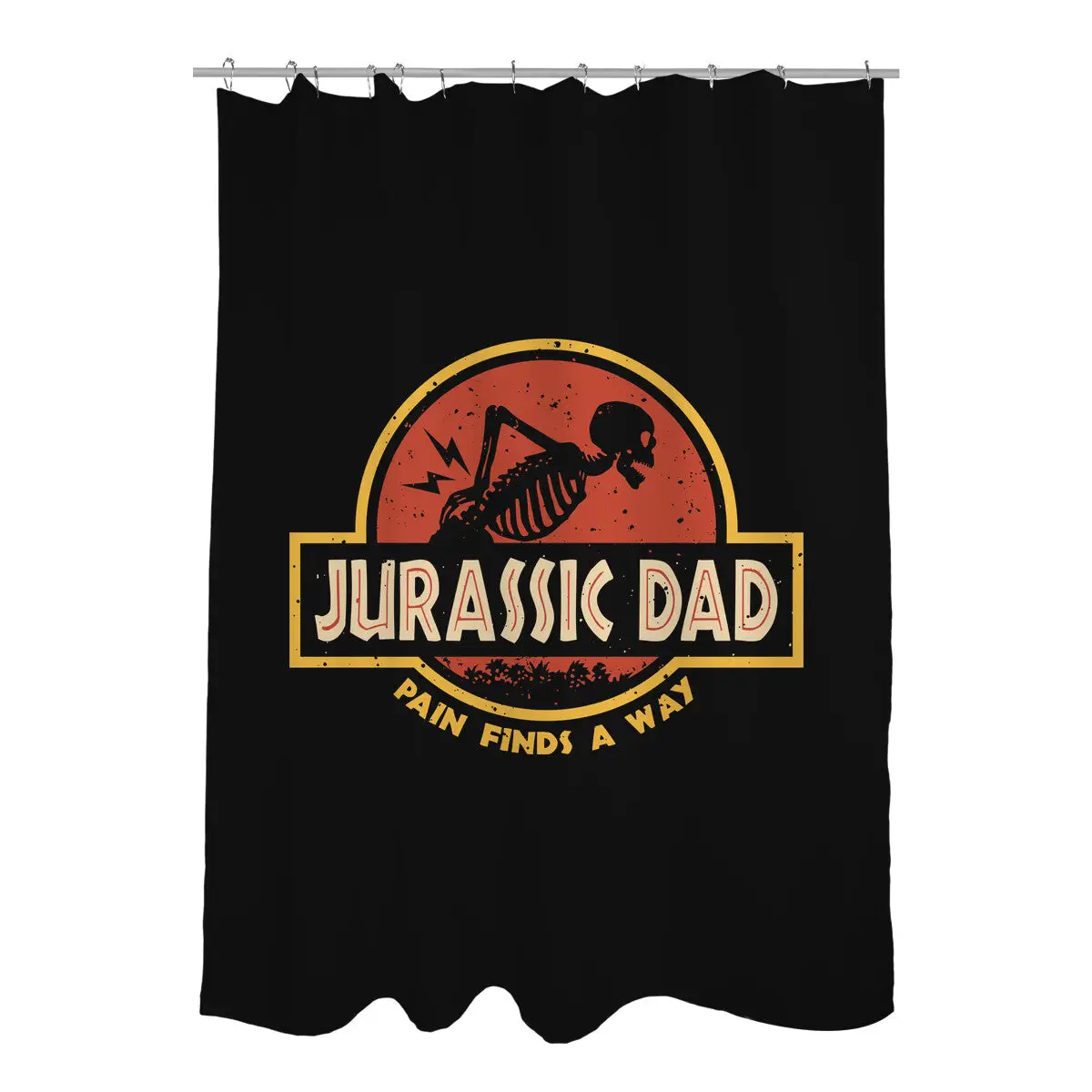 The Jurassic Dad Shower Curtains
