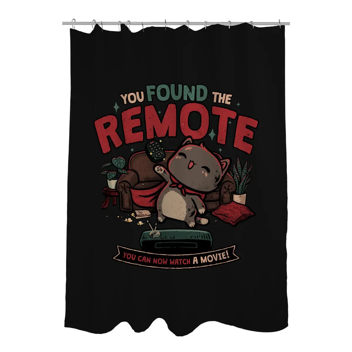 The Lost Remote Shower Curtains