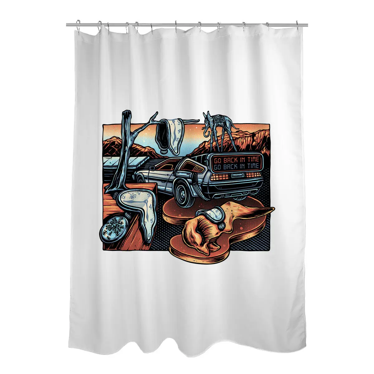 The Persistence Of Time Travel Shower Curtains