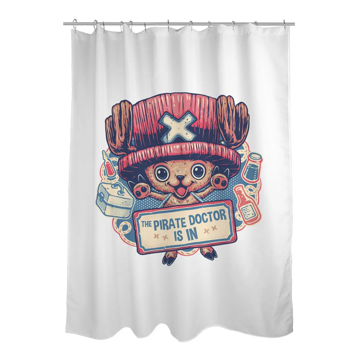 The Pirate Doctor Is In Shower Curtains