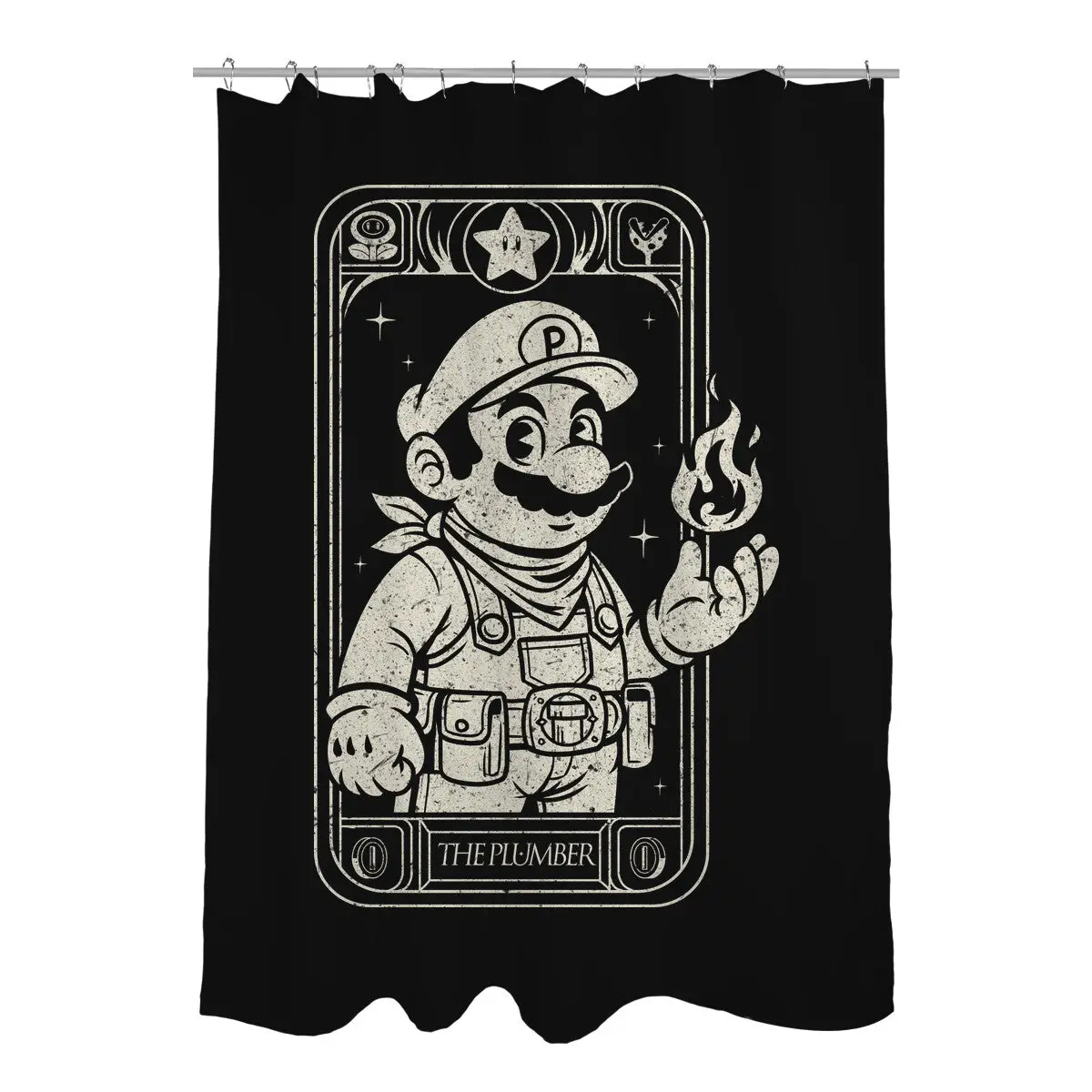 The Plumber Card Shower Curtains