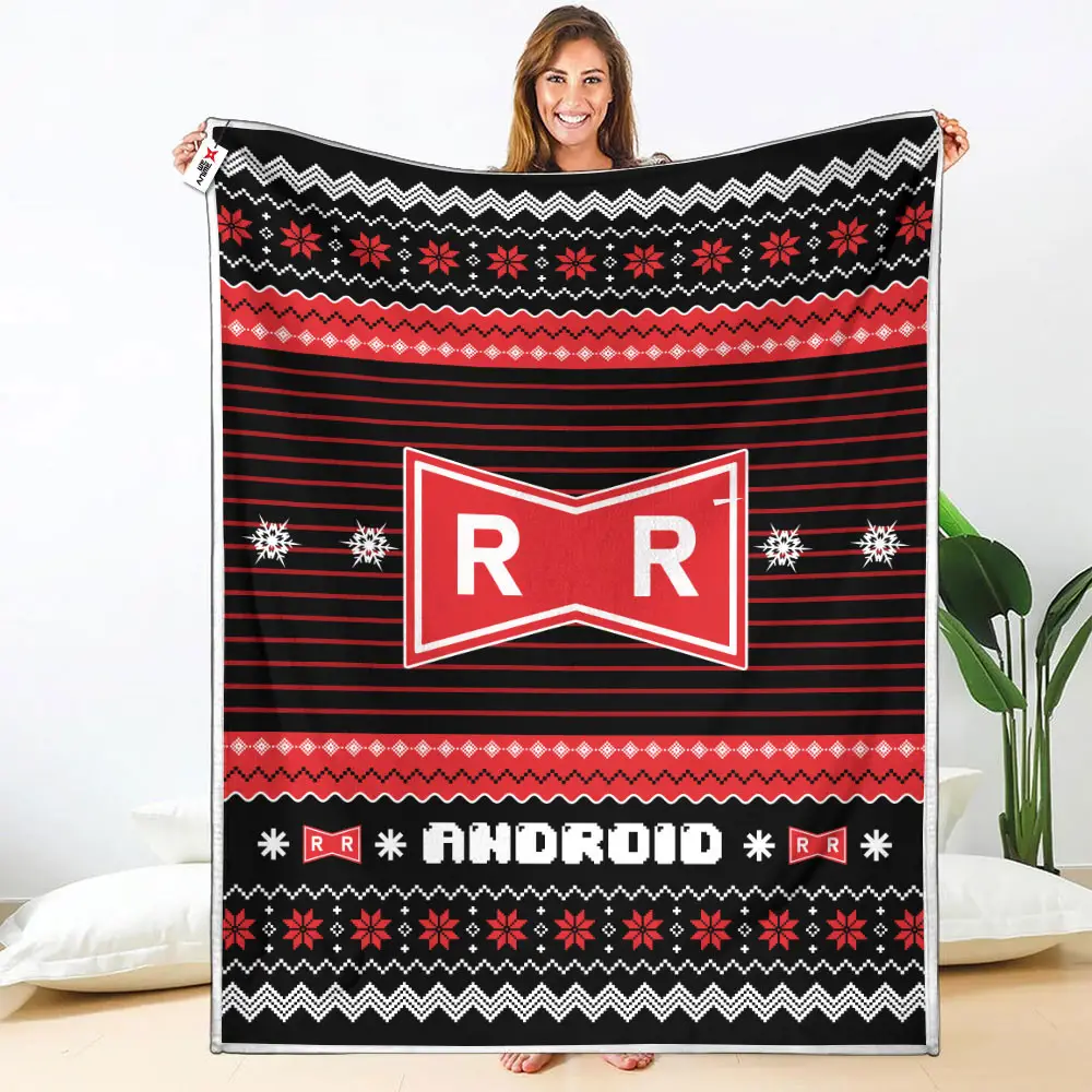 The Red Ribbon Army Symbol Blanket Ugly Christmas Symbol Anime