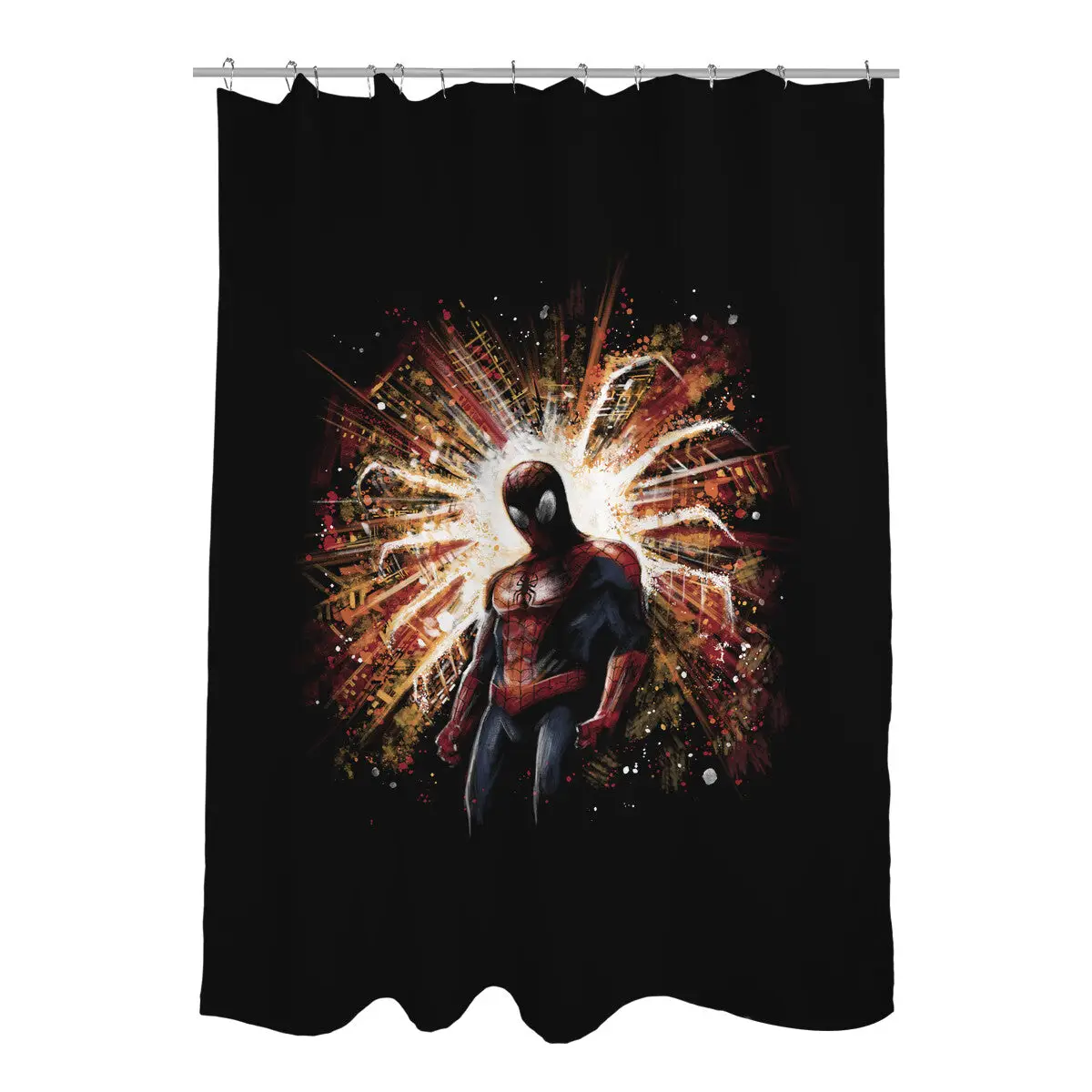 The Spider Rises Shower Curtains