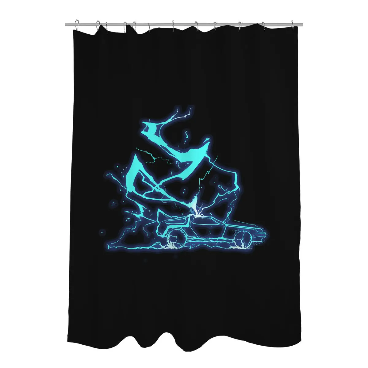 The Storm And The Clock Shower Curtains