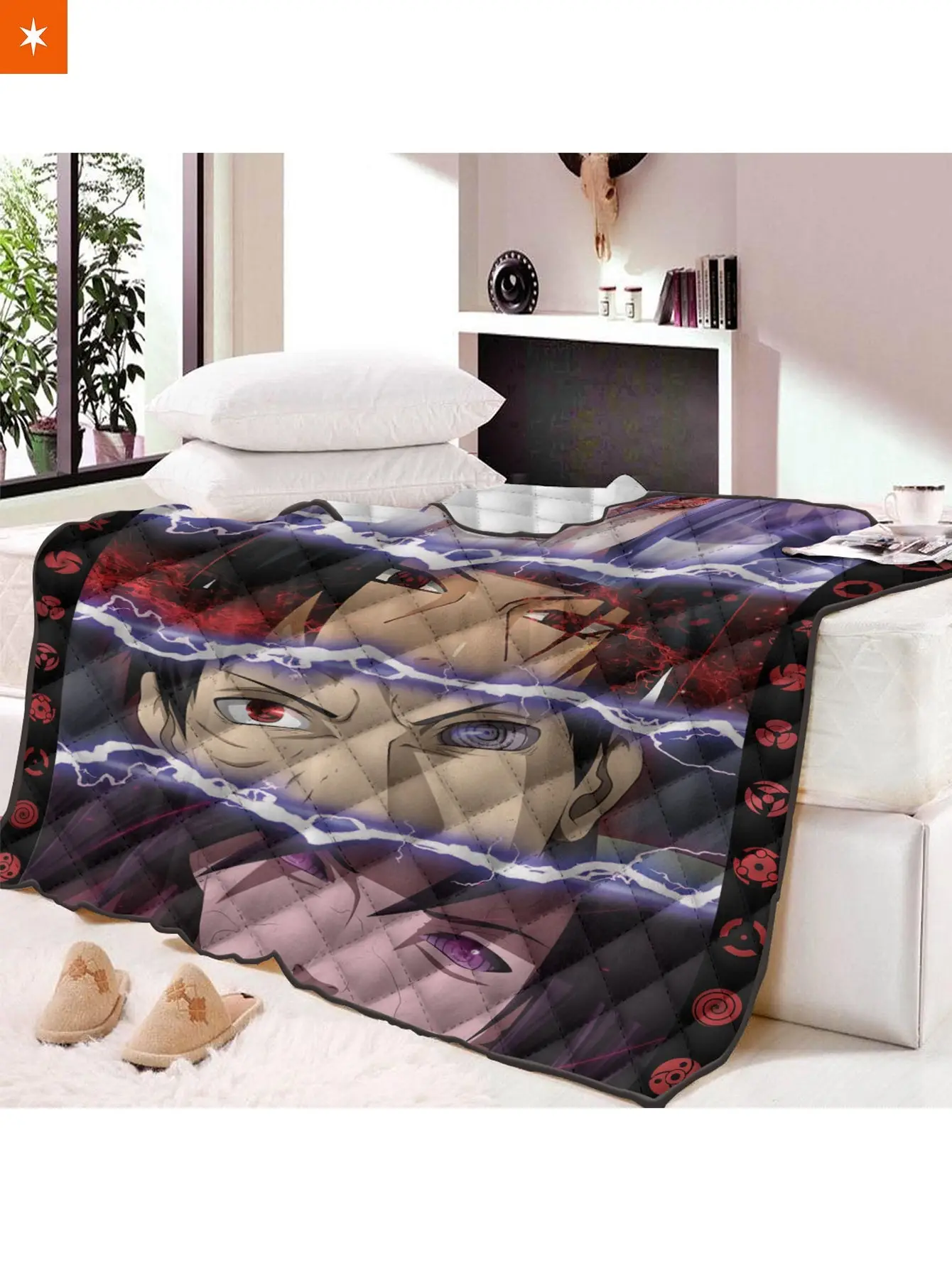 The Uchiha Quilt Blanket