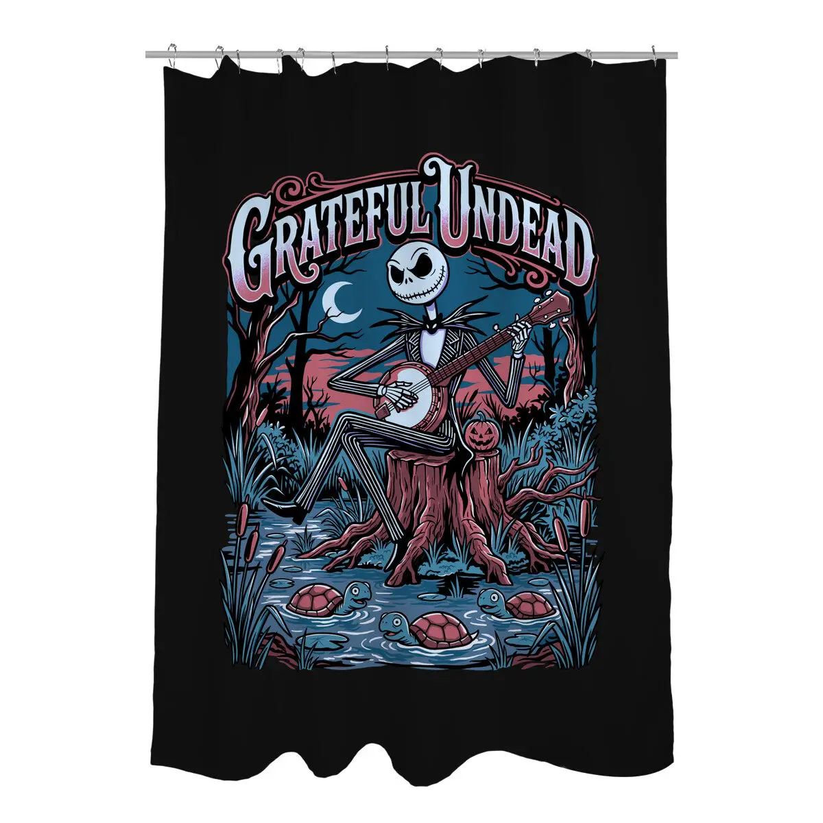 The Undead Band Shower Curtains