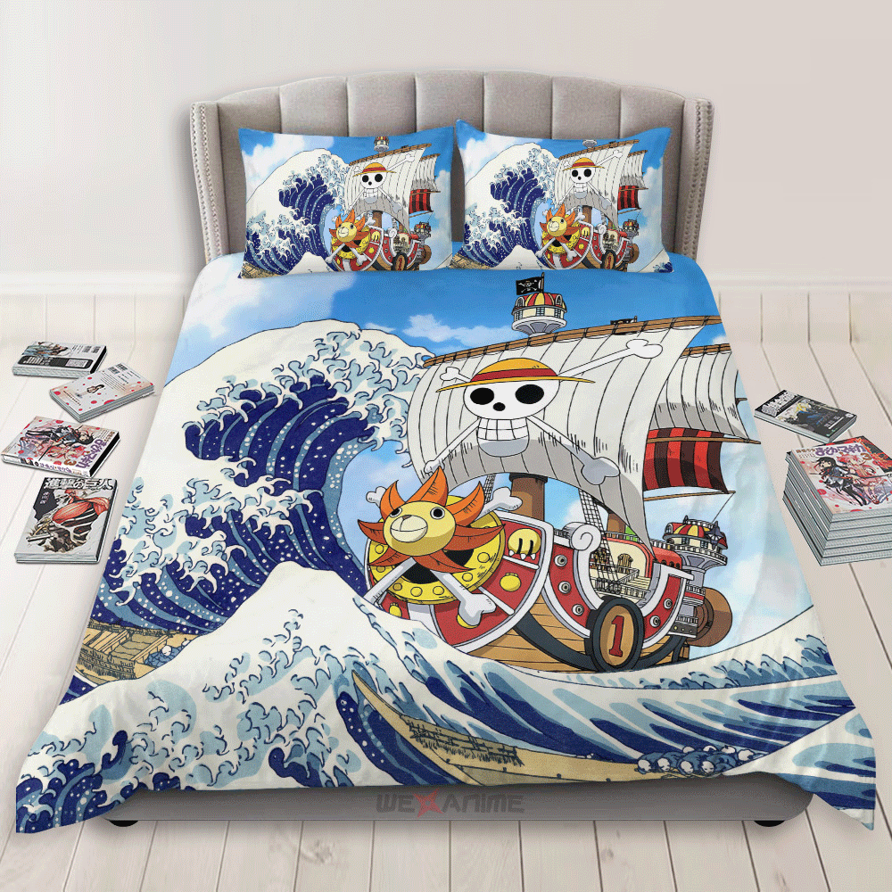 Thousand Sunny Kanagawa Great Wave Custom Bedding Set