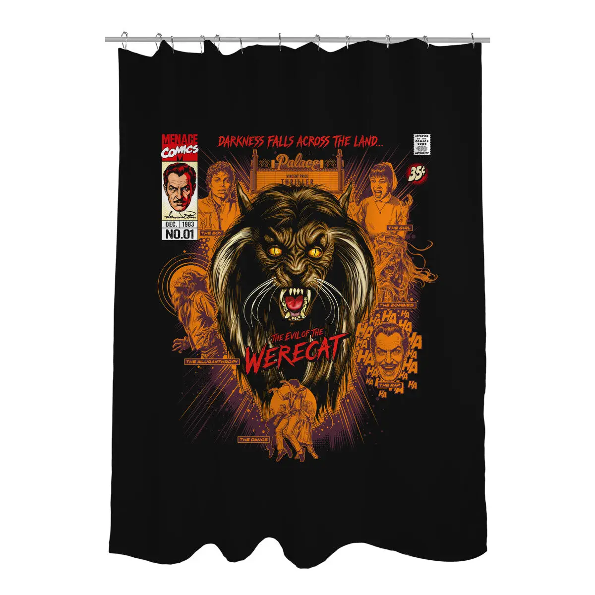 Thriller Rap Shower Curtains
