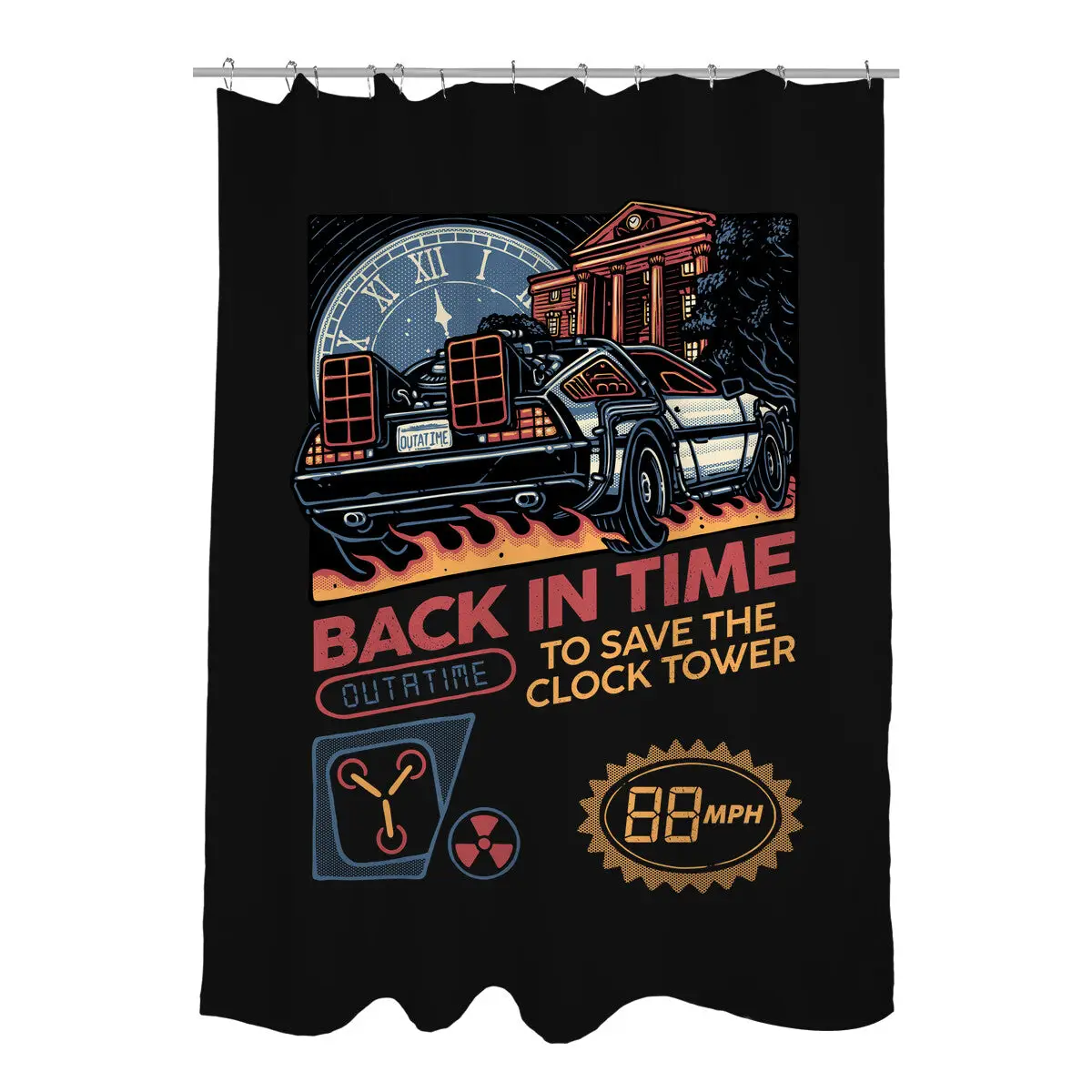 To Save The Clock Tower Shower Curtains