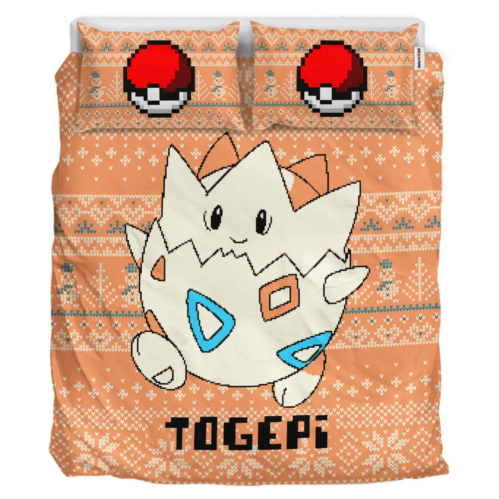 Togepi Xmas Polyester Duvet Cover Set