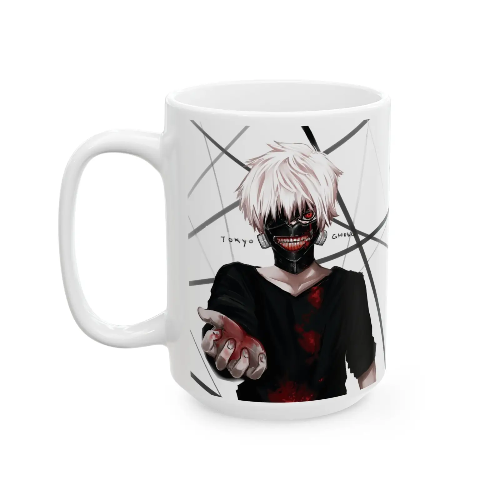 Tokyo Ghoul Vibe Ceramic Mug - Stylish Coffee Cup for Anime Lovers