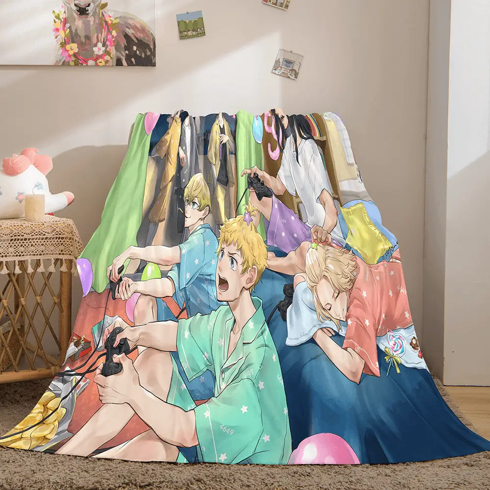 Tokyo Revengers Flannel Blanket Throw Cosplay Quilt Blankets