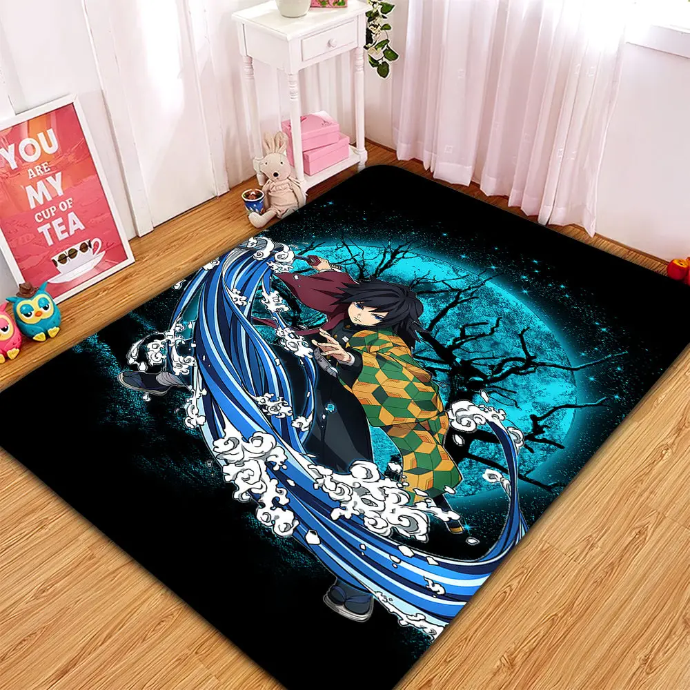 Tomioka Giyuu Demon Slayer Moonlight Rectangular Area Rug