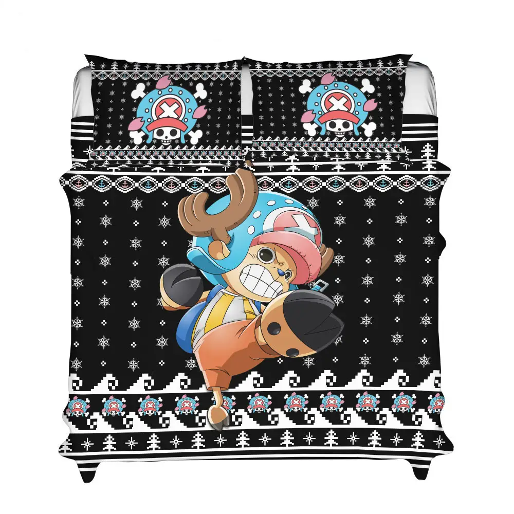 Tony Tony Chopper Xmas Polyester Duvet Cover Set