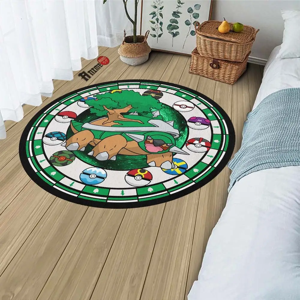 Torterra Round Rug Custom Anime Room Mats
