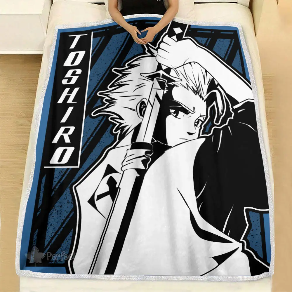 Toshiro Hitsugaya Blanket Custom Bleach Anime