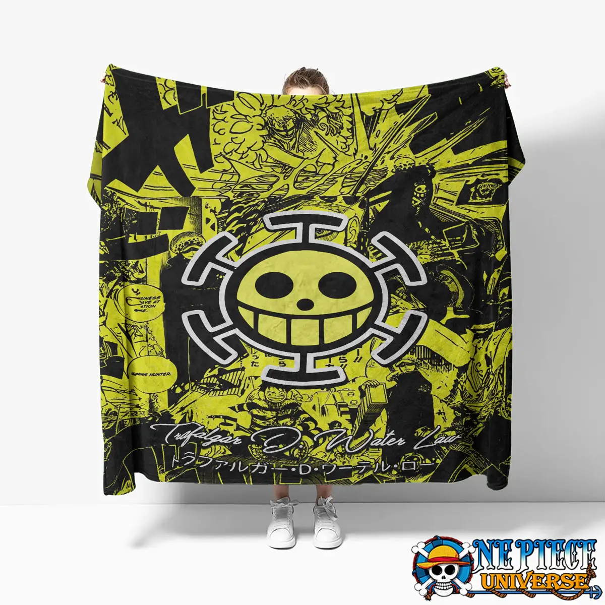 Trafalgar Law Blanket Heart Pirates Symbol Customize size