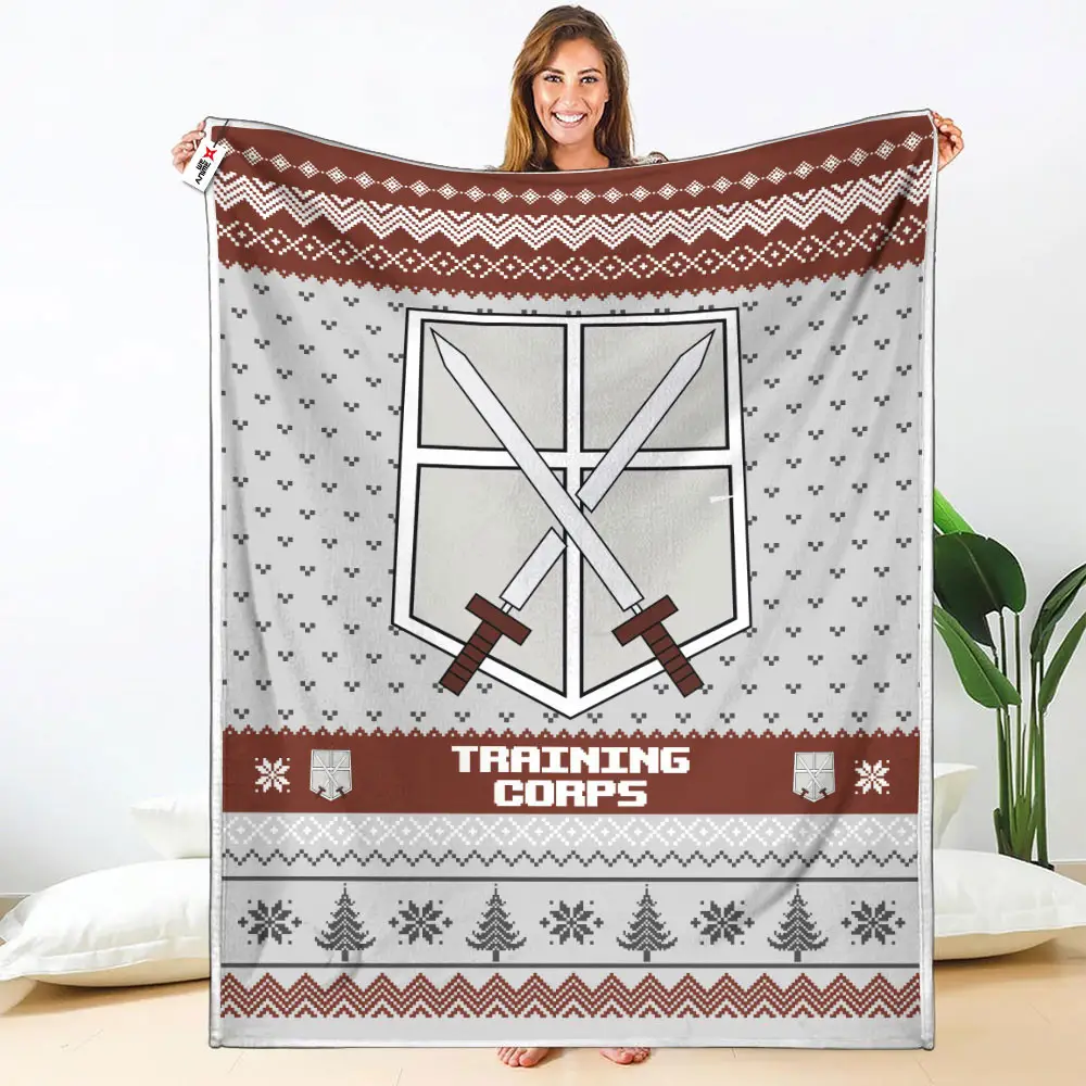 Training Corps Blanket Custom Attack On Titan Anime