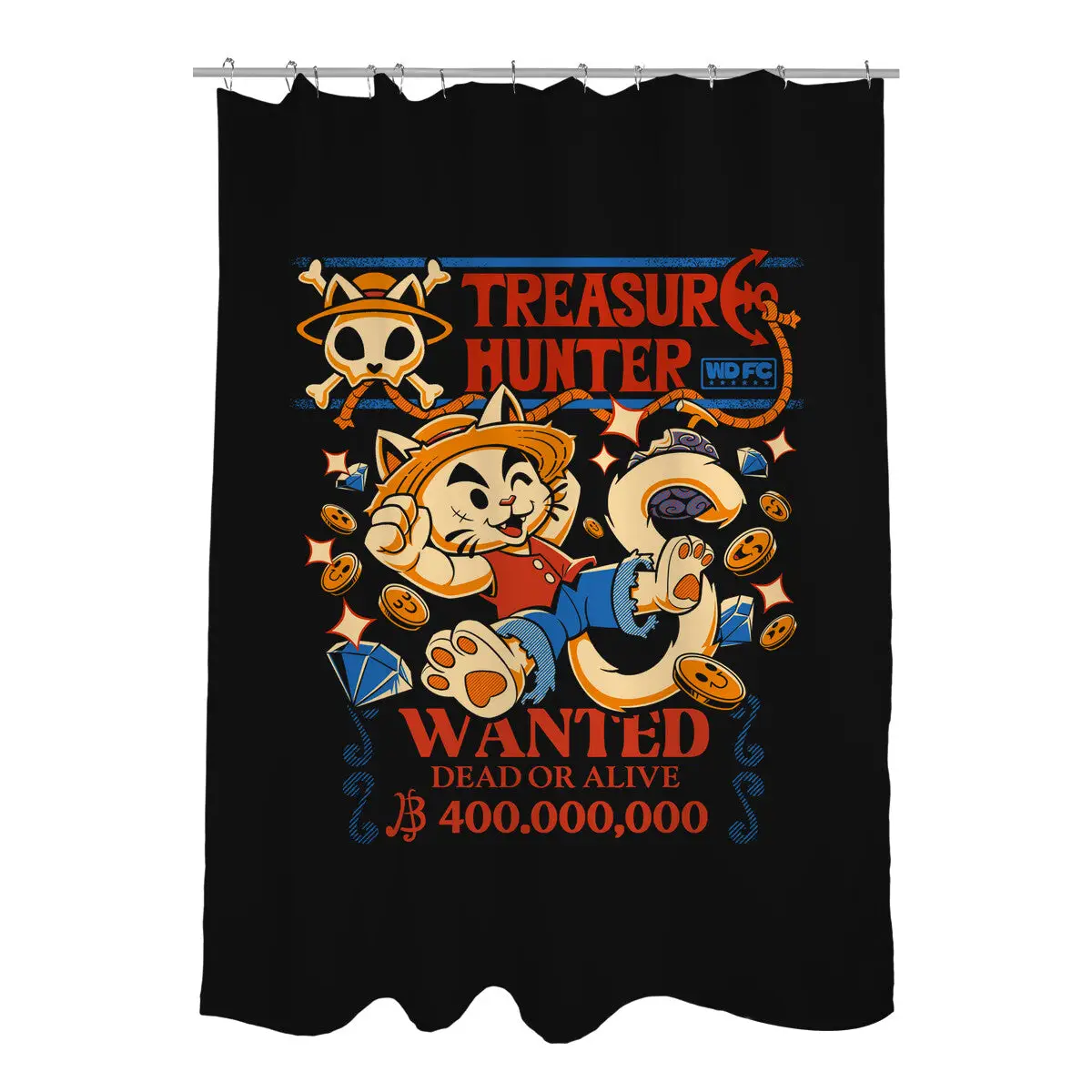Treasure Hunter Shower Curtains