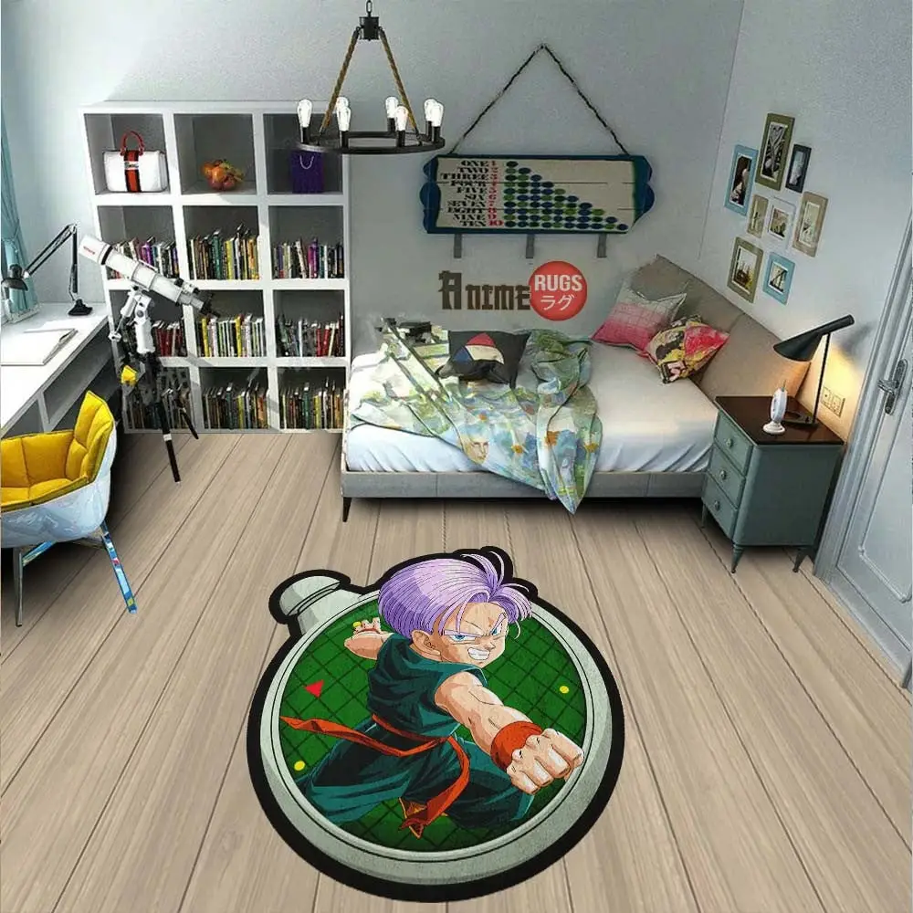 Trunks Shaped Rug Custom Anime Room Decor