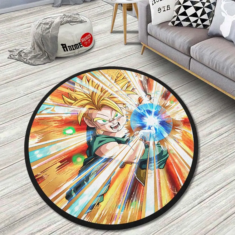 Trunks Skill Round Rug Custom Anime Room Mats