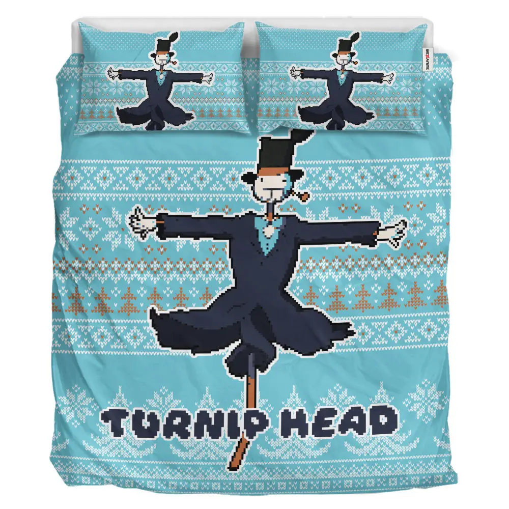 Turnip Head Xmas Polyester Duvet Cover Set