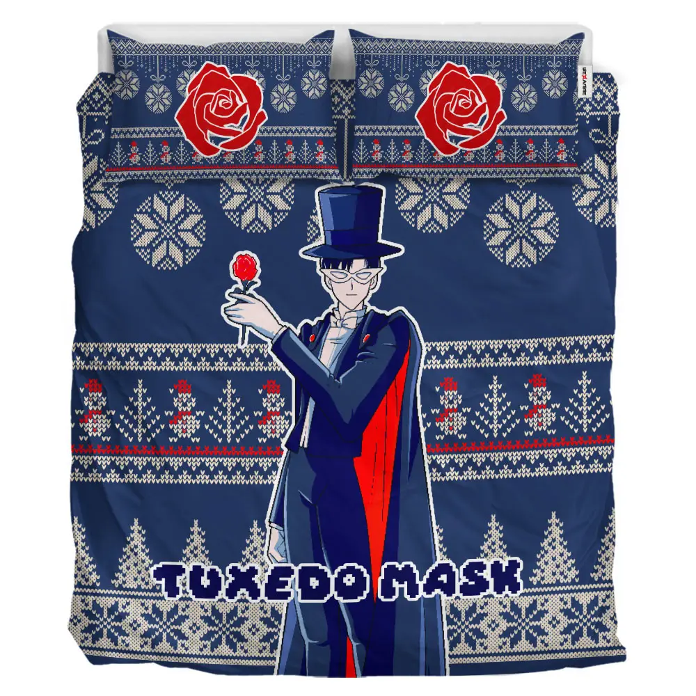 Tuxedo Mask Xmas Polyester Duvet Cover Set