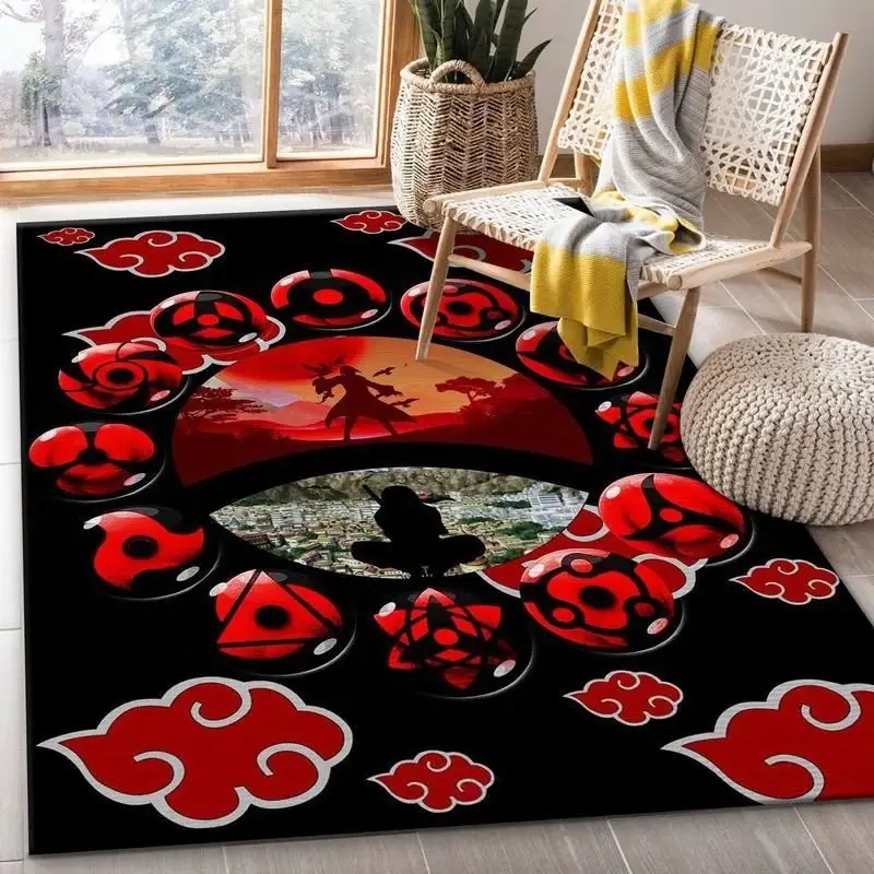 Uchiha Itachi Akatsuki Anime Rectangular Area Rug