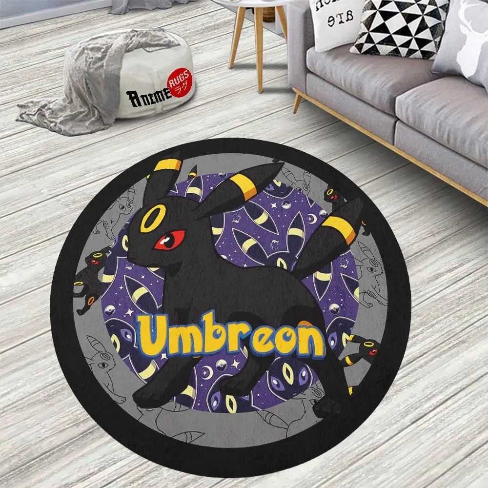Umbreon Skid-Proof Round Rug