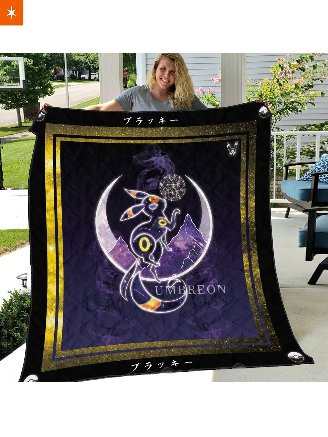 Umbreon Spirit Quilt Blanket