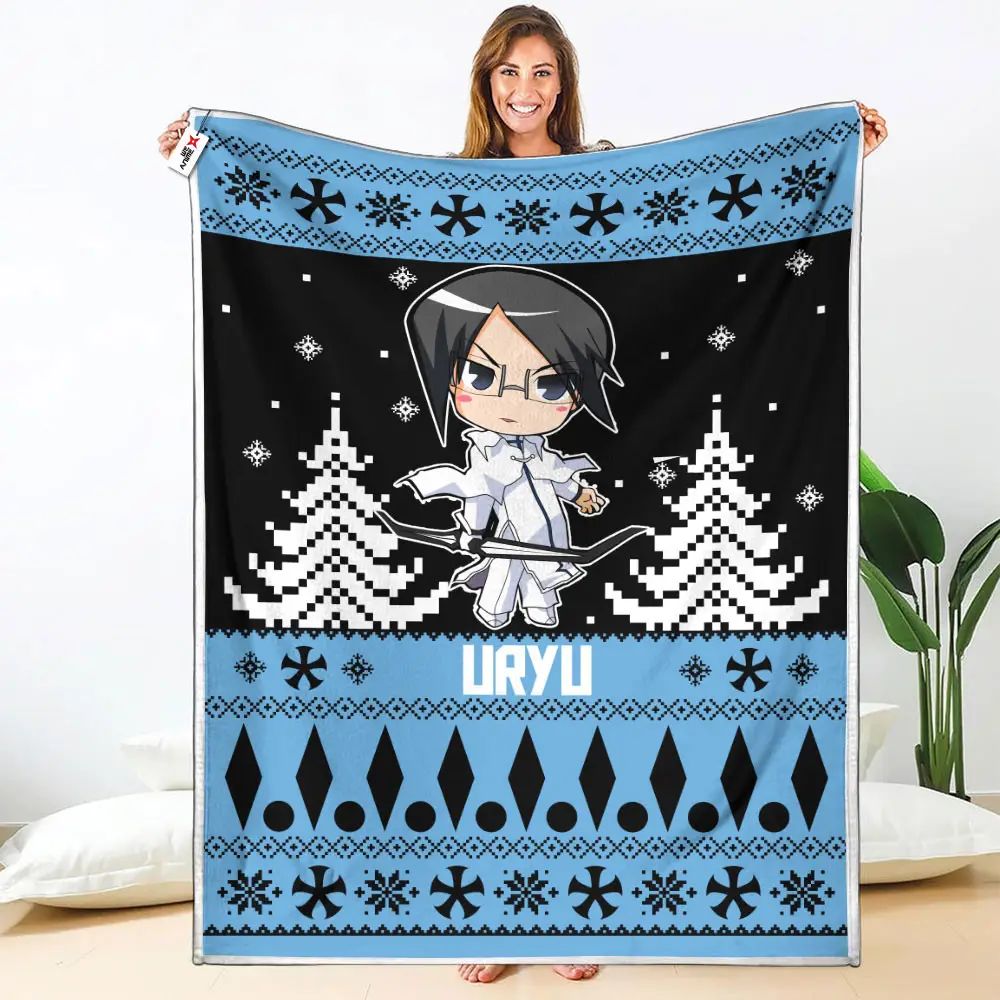 Uryu Ishida Blanket Custom Bleach Anime