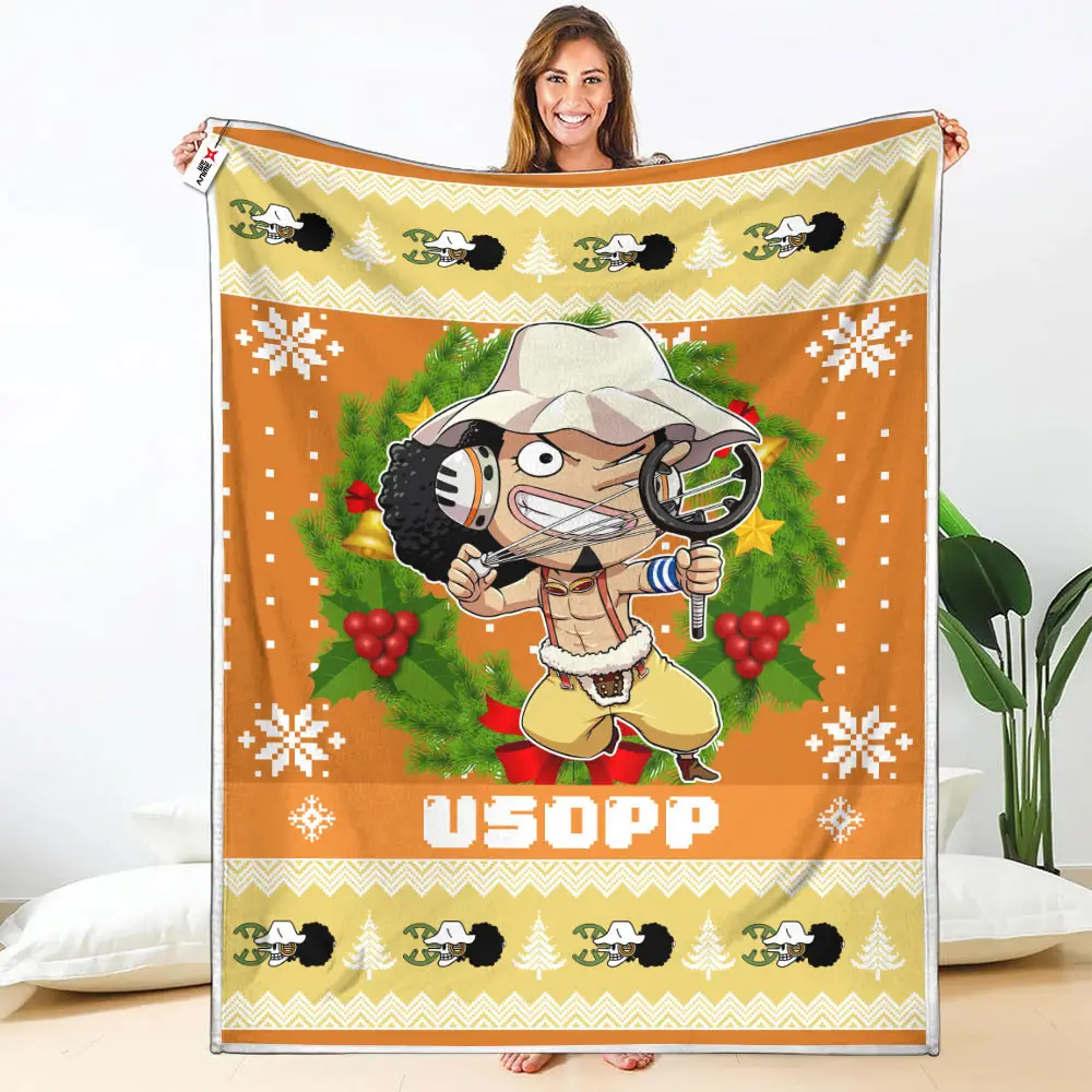 Usopp Blanket Custom Anime