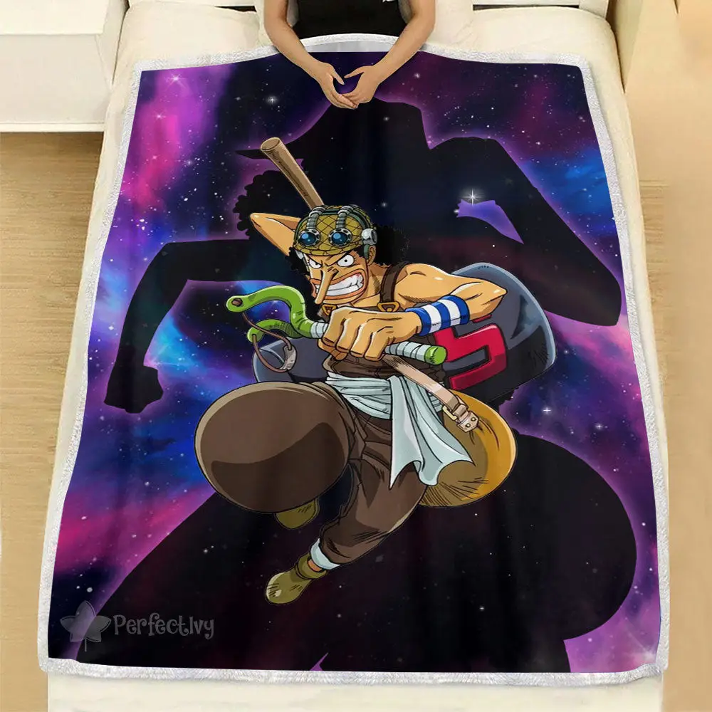 Usopp Blanket Galaxy Anime Room